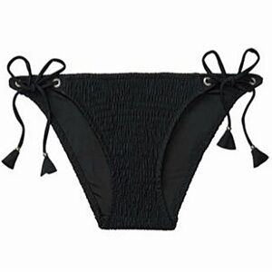 Victoria's Secret Black Smocked Bikini Bottom  M